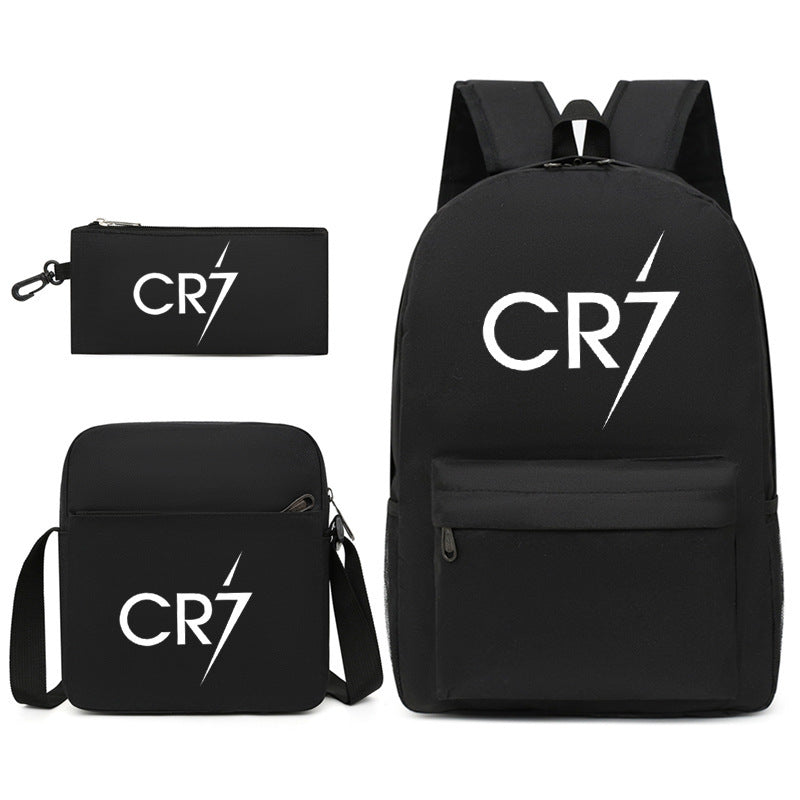 Mochila + Estuche + Lonchera Cristiano Ronaldo