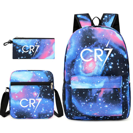 Mochila + Estuche + Lonchera Cristiano Ronaldo