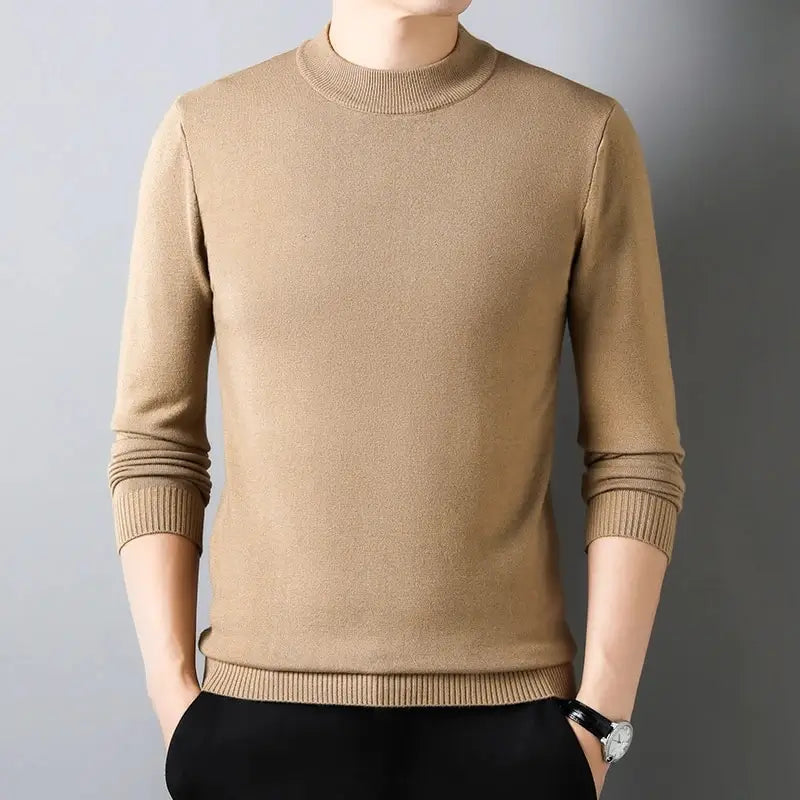 Suéter Masculino de Punto Cuello Redondo