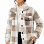 Chaqueta Teddy a Cuadros para Mujer