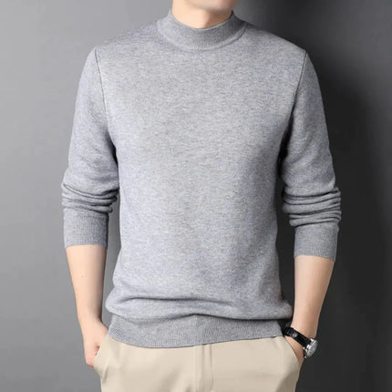 Suéter de cuello alto slim para hombre